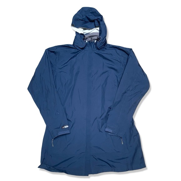 REI Jackets & Blazers - REI Co-op Rain Jacket Women's Blue Waterproof Hooded Shell Outdoor Size XL Long